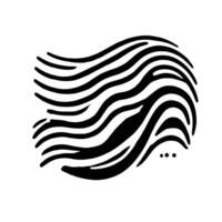 A black and white image of a wave vector