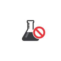 flat design illustration of dangerous chemical liquids, poisons, prohibited substances. vector