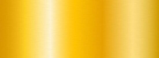 Golden metallic gradient texture. Gold metal foil background. Wide shiny polished yellow sheet for label, plate, plaque, sign, tag, print. Textured material surface. vector