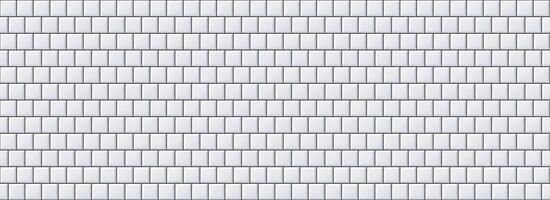 Seamless grey tile pattern. Square ceramic tiled texture for bathroom wall, kitchen floor, pool surface. Repeating gray mosaic grid background. Repeated light brick backdrop. vector