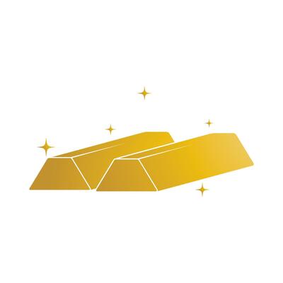 gold bar icon illustration design