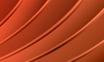 Retro wavy lines wallpaper background. Shiny orange metallic curved stripes pattern. artistic shape background. vector