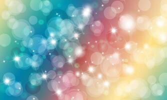 Abstract light bokeh colorful background. Shiny bright circle bubbles. soft shiny circles. vector
