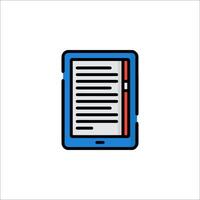 A tablet computer icon on a white background vector