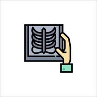 A hand holding a book with a skeleton inside vector