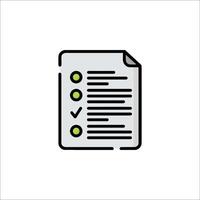 A checklist icon on a white background vector