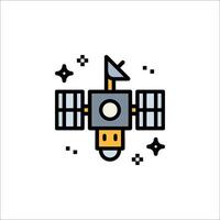 Space station icon illustration vector