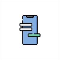 A phone icon with a phone and a phone charger vector