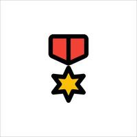 A star and a book icon on a white background vector