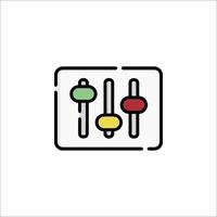 A simple line icon of a mixer vector