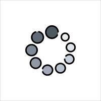 A circle with circles inside it on a white background vector
