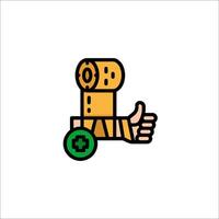 A robot hand with a thumbs up icon vector