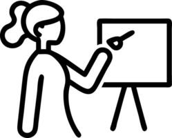 Woman painting as a form of self expression copy space on left vector