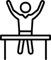 Young professional achieving career milestones on plain background vector