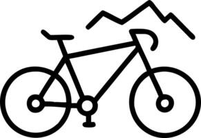 image of a mountain bike with trail map overlay isolated on white background. vector