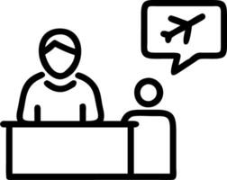 Travel consultant negotiating travel packages on plain background Set 4 vector