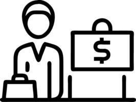 Travel finance manager analyzing trip budgets on macro reality background Set 2 vector