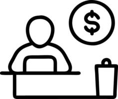 Travel finance specialist managing budgets in reality macro background Set 3 vector