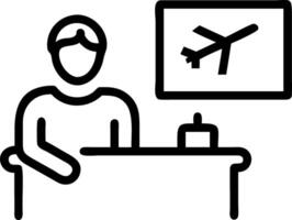 Travel finance manager analyzing trip budgets on macro reality background Set 4 vector