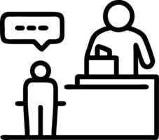 Travel consultant negotiating travel packages on plain background Set 10 vector