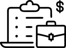 Travel planner using software to manage trip budgets on bokeh background vector