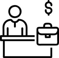 Travel finance specialist managing budgets in reality macro background Set 2 vector