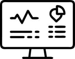 Telemedicine digital health dashboard on glossy screen copy space vector