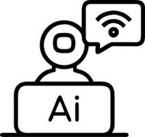 Telemedicine AI assistant on plain desk background copy space vector