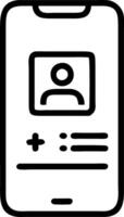 Telemedicine mobile app on smartphone with glossy background vector