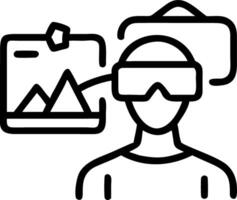 Tourists experiencing augmented reality tours with copy space vector