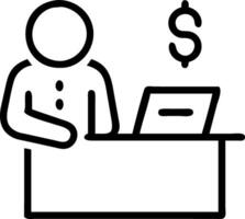 Transportation manager evaluating transport costs on plain background Set 3 vector