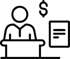 Transportation manager evaluating transport costs on plain background Set 2 vector