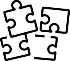 Transparent puzzle pieces with team icons isolated on white background Set 5 vector