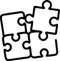 Transparent puzzle pieces with team icons isolated on white background Set 7 vector