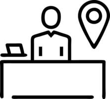 Transportation coordinator evaluating travel logistics on plain background vector