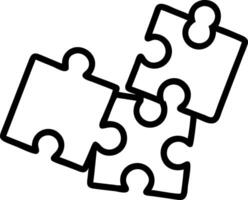 Transparent puzzle pieces with team icons isolated on white background Set 8 vector