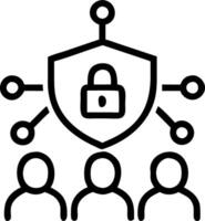Team implementing AI cybersecurity solutions with soft abstract background copy space vector