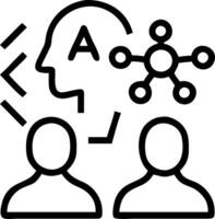 Team using AI powered customer insights tools with soft abstract art copy space vector
