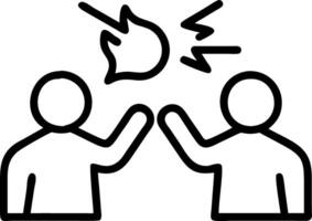 Team struggling with communication in close up meeting copy space vector