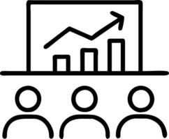 Team meeting with excessive data charts Set 3 vector