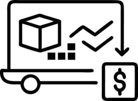Supply chain analyst tracking costs with digital tools on plain background vector