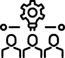 Startup team collaborating with augmented reality glossy background copy space below. vector