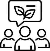 Sustainable HR practices team implementing green policies with space for text Set 2 vector