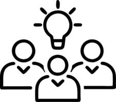 Team brainstorming digital marketing strategies in a plain conference room with copy space vector