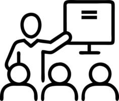 Teacher guiding students with tablets in a classroom with copy space vector