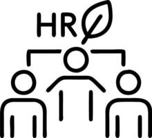 Sustainable HR practices team implementing green policies with space for text Set 3 vector