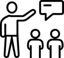 Teacher guiding students to a moment of understanding in a classroom with copy space vector