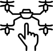 Soft abstract image of a person controlling a drone swarm with hand gestures bokeh background and copy space vector