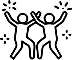 Soft abstract image of friends dancing under colorful fairy lights copy space on side Set 2 vector