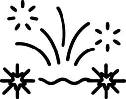 Soft abstract image of a fireworks display over a beach copy space on side Set 2 vector